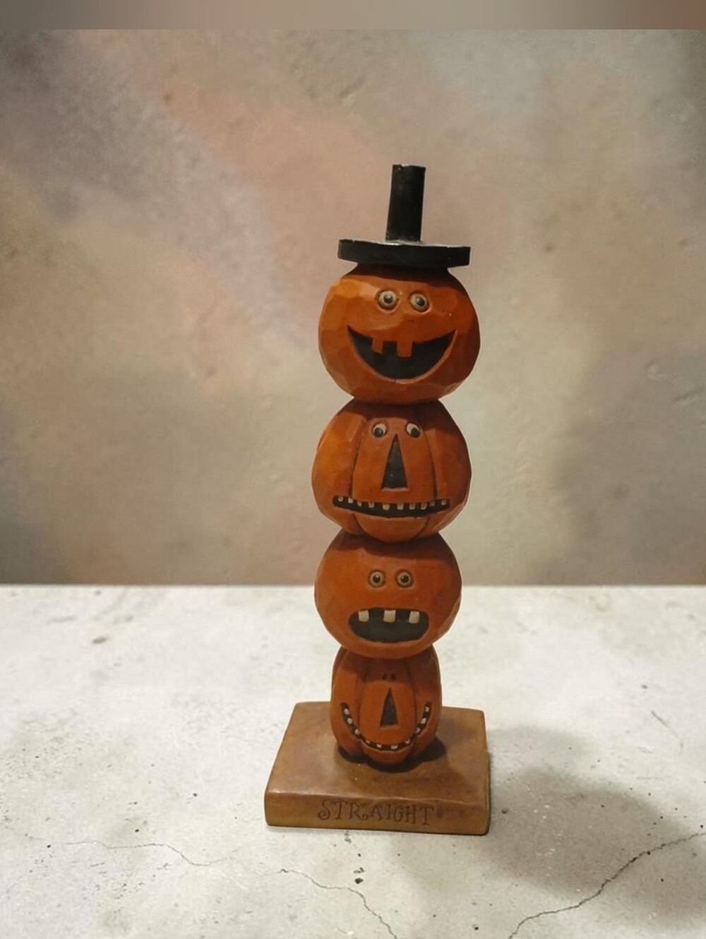 Barbara Lloyd Blossom Bucket pumpkin stack figurine